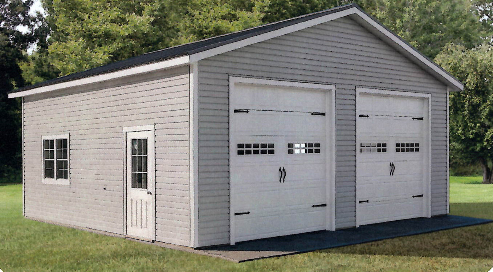 FastFrame 2-Car Garage — On-Site Built | Cedar Rock Barns Michigan