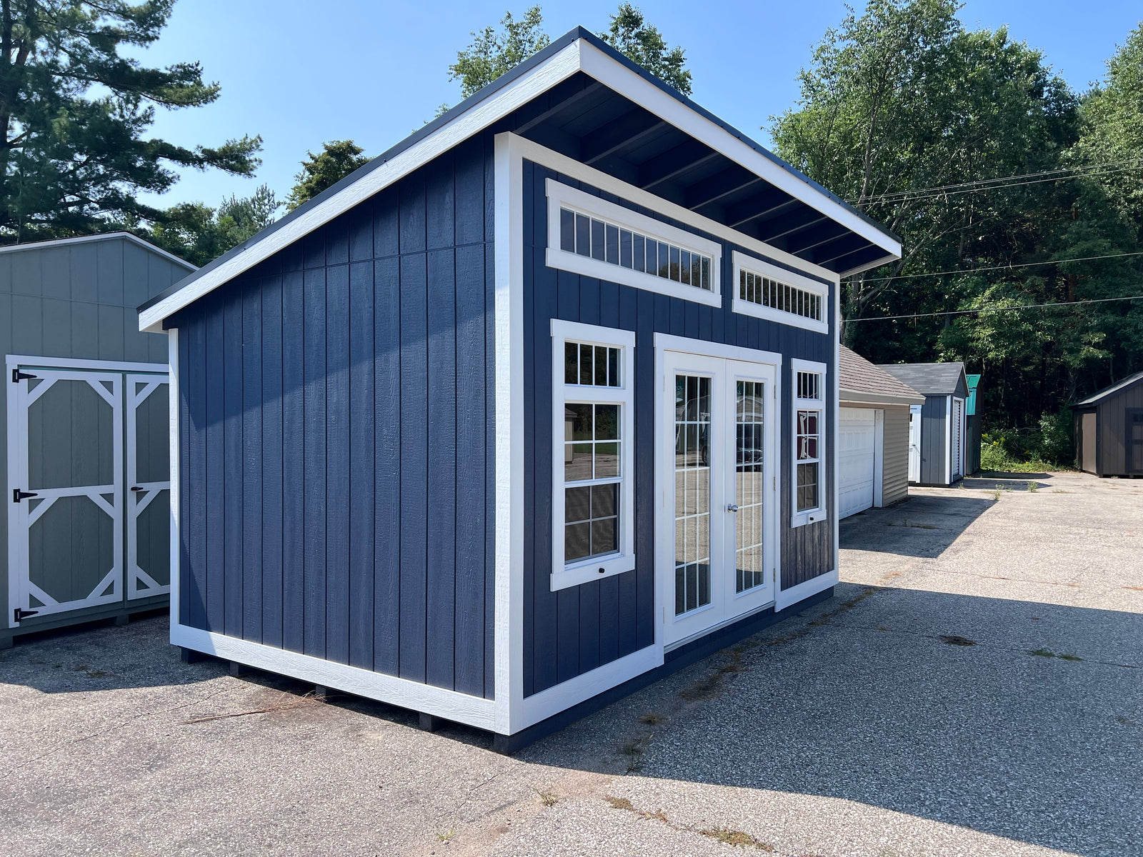 Painted Klassic Studio Shed | Cedar Rock Barns