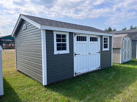 12x16 Vinyl Cottage Workshop w/ Deluxe Package - QP908