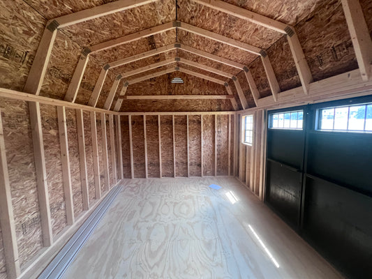 12x16 Vinyl Deluxe Dutch Barn - QP1085