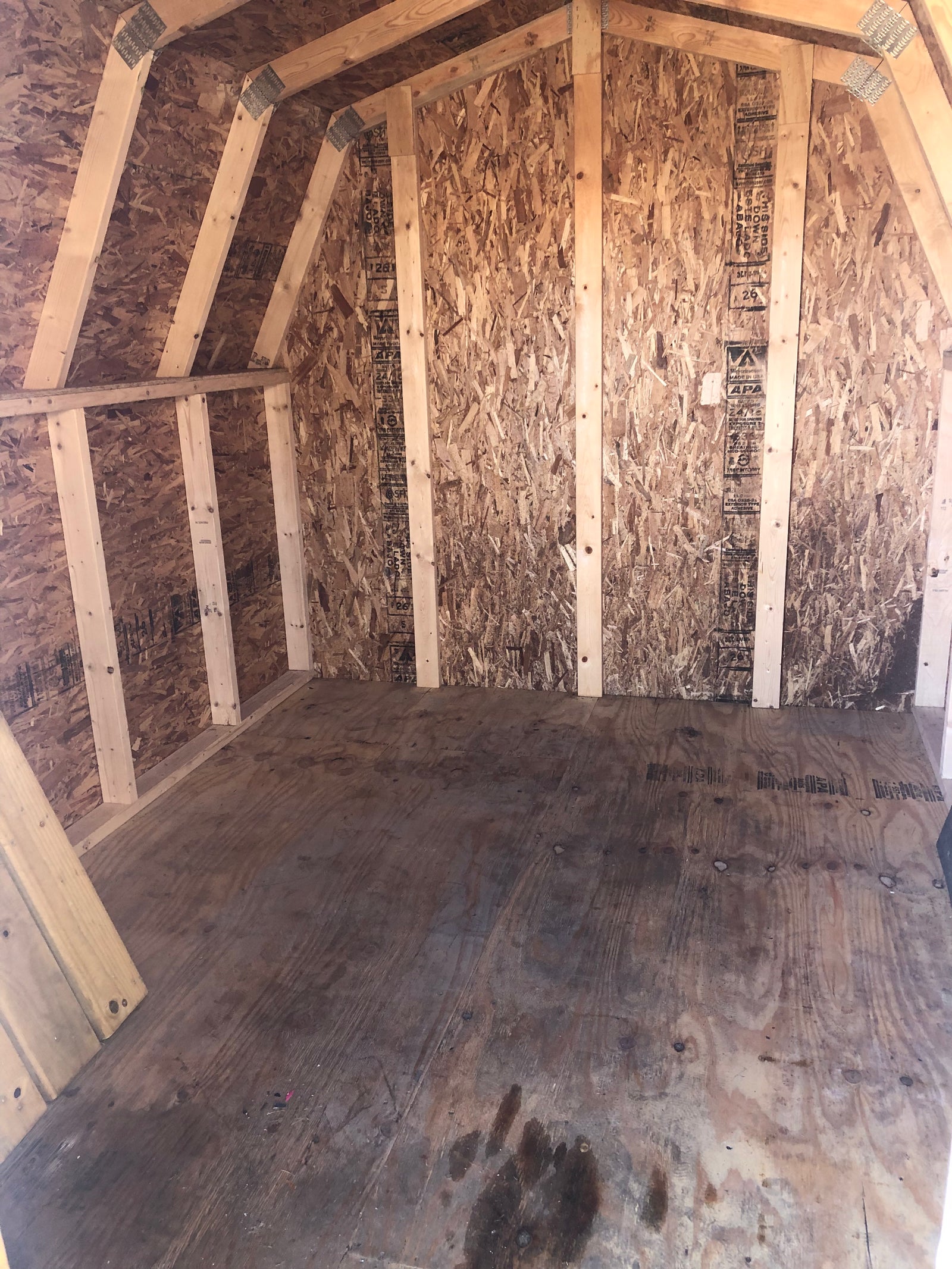 8x10 8' Vinyl Pro Series - Rental Return - Cedar Springs Lot - Cedar Rock Barns