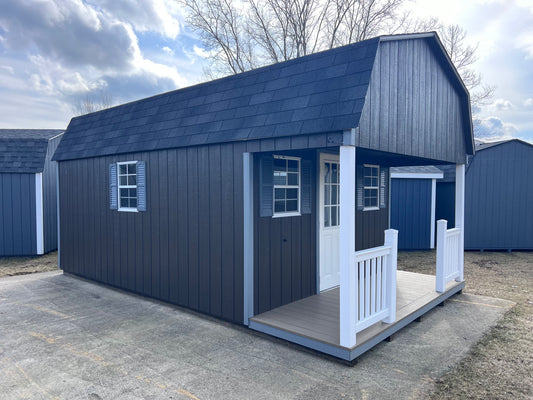 12x20 Lofted Barn w/ Porch - QP630 - Rental Return