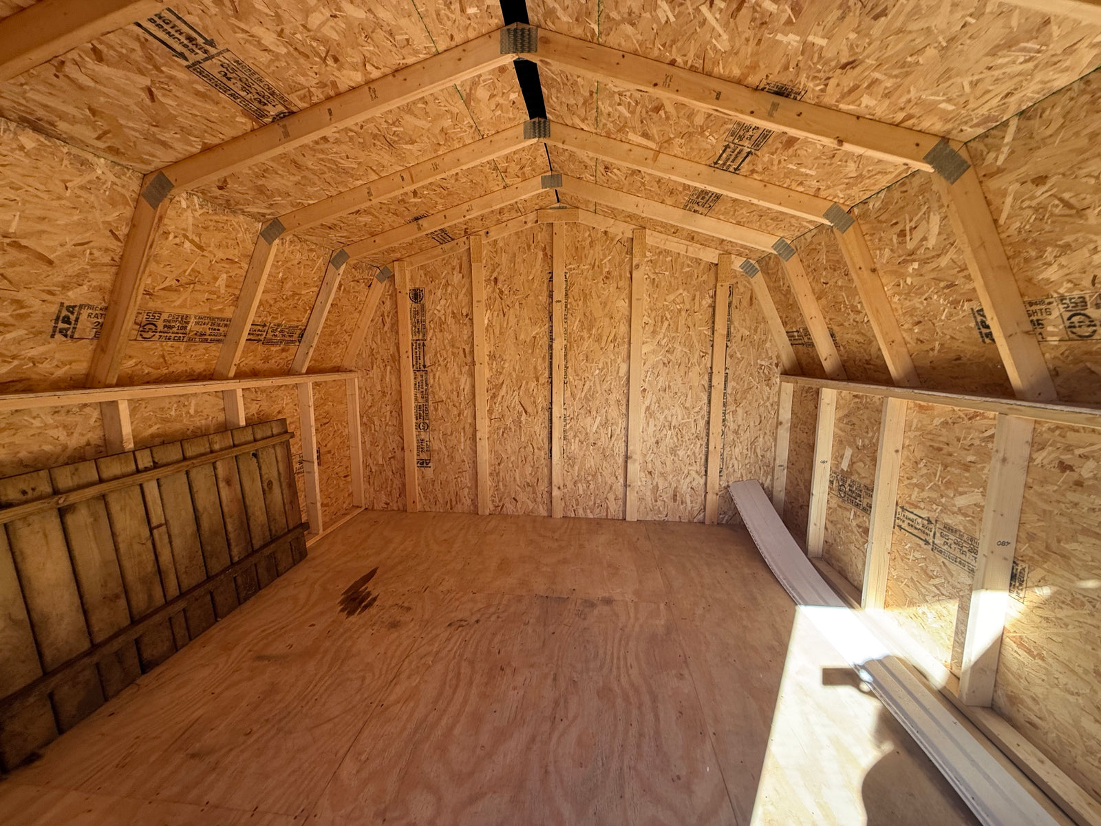 12x12 8' Vinyl Pro Series - Rental Return - Wayland Lot - Cedar Rock Barns