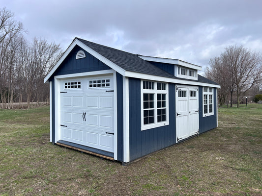 12x24 Painted Cape Cod w/ Deluxe & Dormer - QP324 - Rental Return