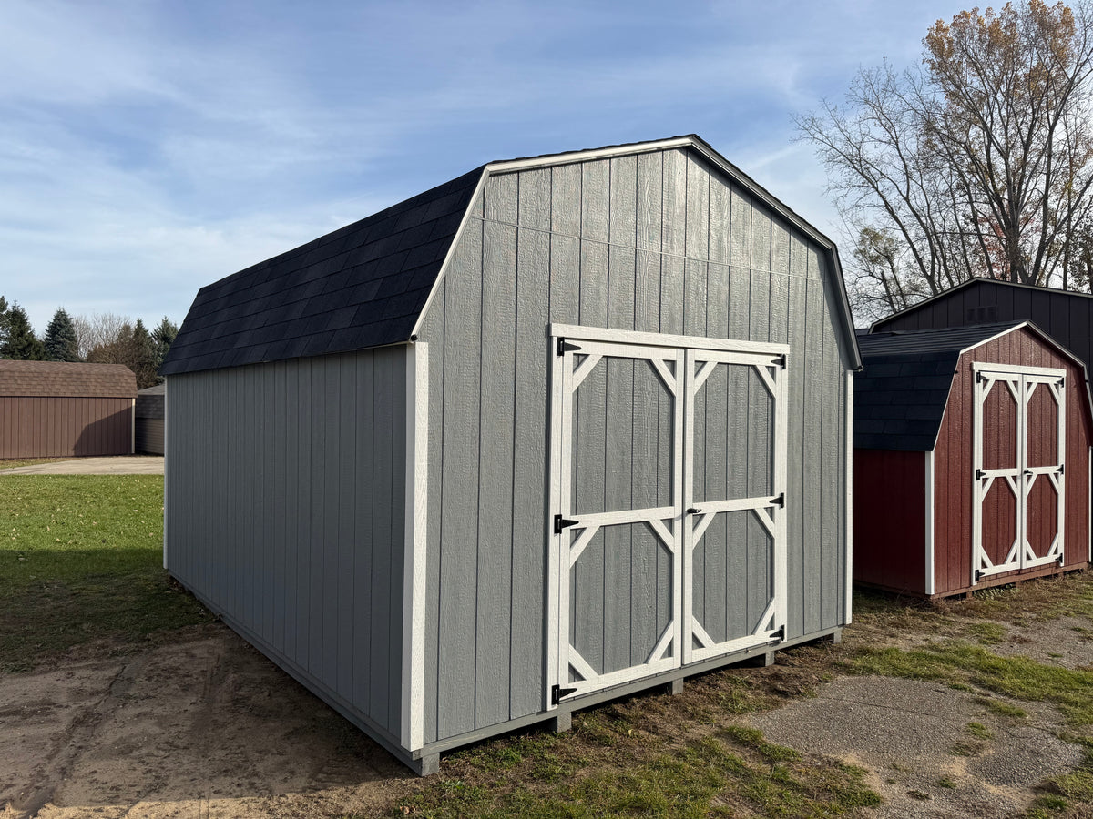 12x16 10' Painted Pro Series - QP1090 - Wayland Lot - Cedar Rock Barns