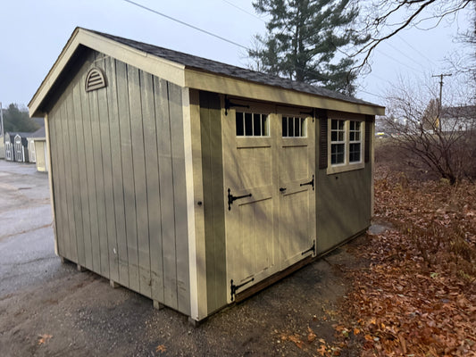 10x14 Painted Deluxe Cottage Workshop - Rental Return