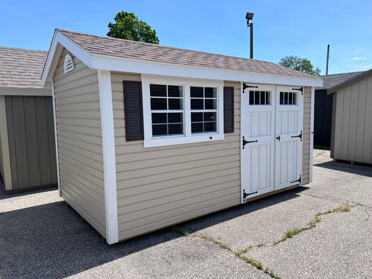 8x14 Vinyl Cottage Workshop w/ Deluxe - QP410