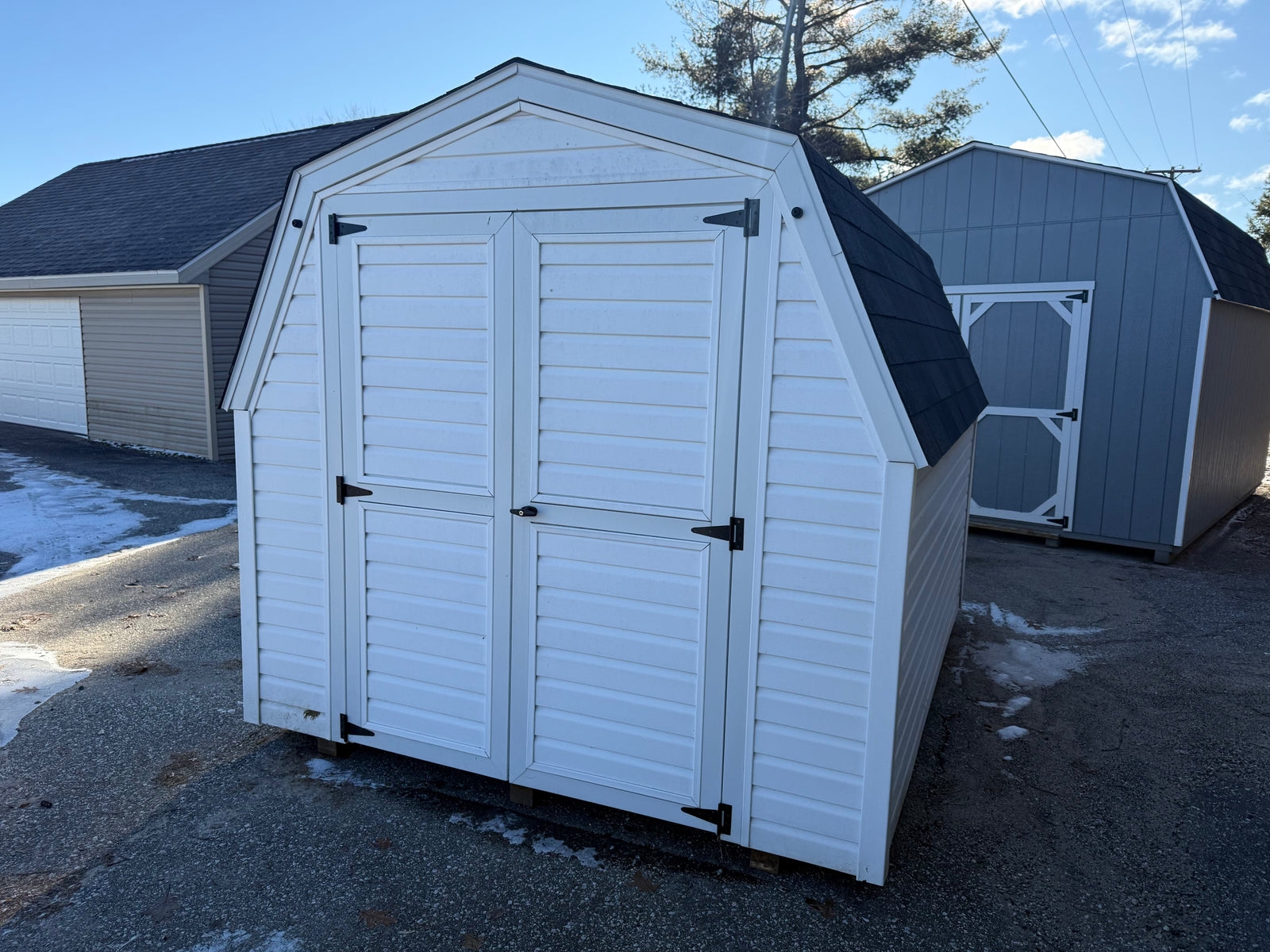 8x10 8' Vinyl Pro Series - Rental Return - Cedar Springs Lot - Cedar Rock Barns