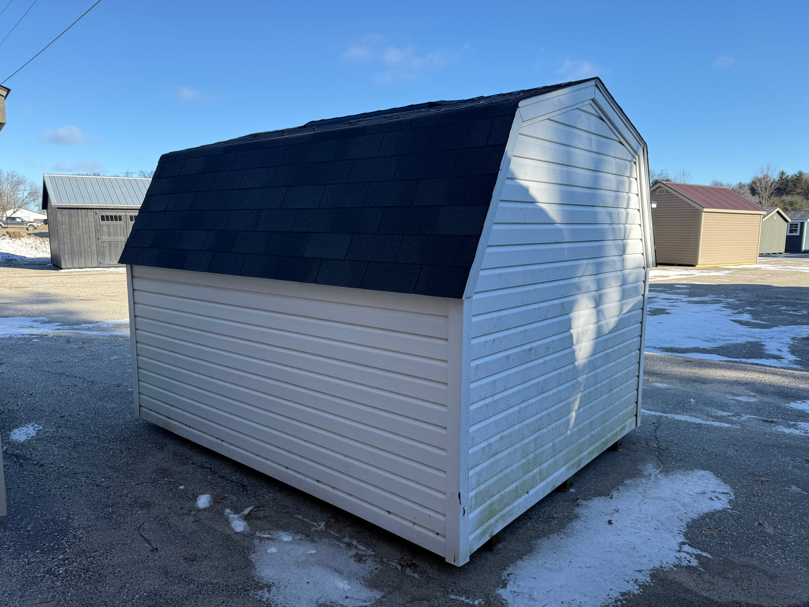 8x10 8' Vinyl Pro Series - Rental Return - Cedar Springs Lot - Cedar Rock Barns