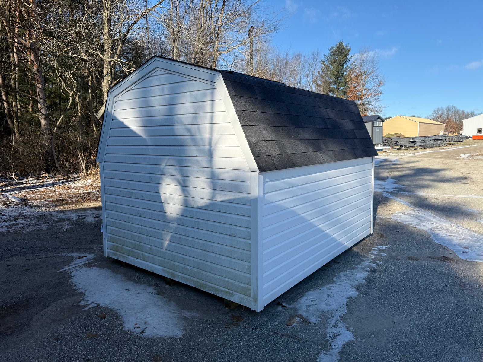8x10 8' Vinyl Pro Series - Rental Return - Cedar Springs Lot - Cedar Rock Barns