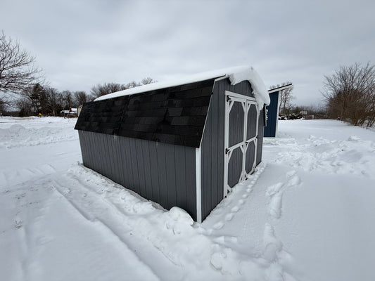 12x16 8' Painted Pro Series - Wayland Lot - Cedar Rock Barns