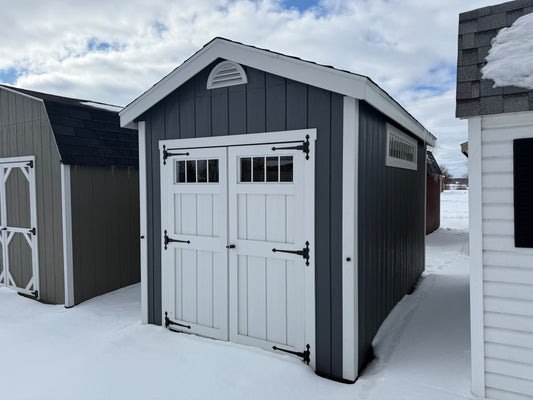 8x14 Deluxe Cottage - Ionia Lot - Cedar Rock Barns