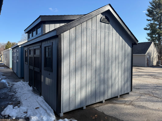 12x16 Painted Deluxe Cape Cod w/ Dormer - Cedar Springs Lot - Cedar Rock Barns