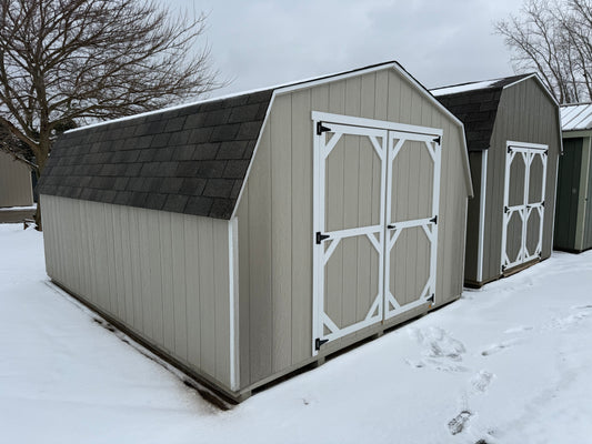 12x16 8' Painted Pro Series - Wayland Lot - Cedar Rock Barns