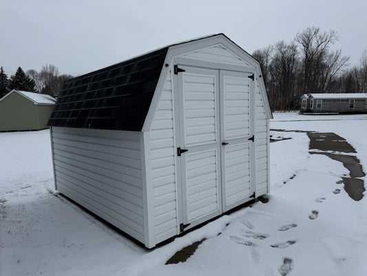 8x10 Vinyl 8' Pro Series - Wayland Lot - Cedar Rock Barns