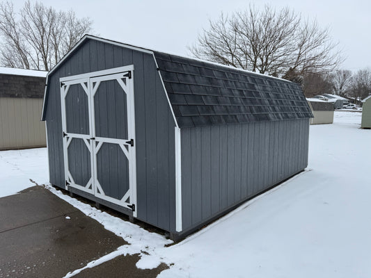 12x16 8' Painted Pro Series - Wayland Lot - Cedar Rock Barns