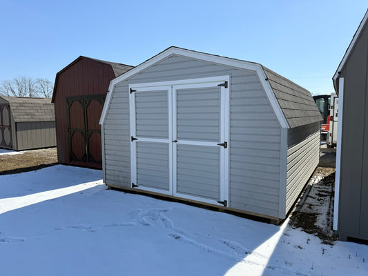 12x16 8' Vinyl Pro Series Shed - Ionia Lot - Cedar Rock Barns