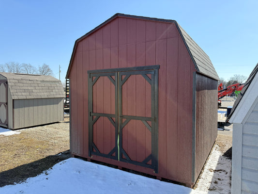 10x12 10' Painted Pro Series - Ionia Lot - Cedar. Rock Barns
