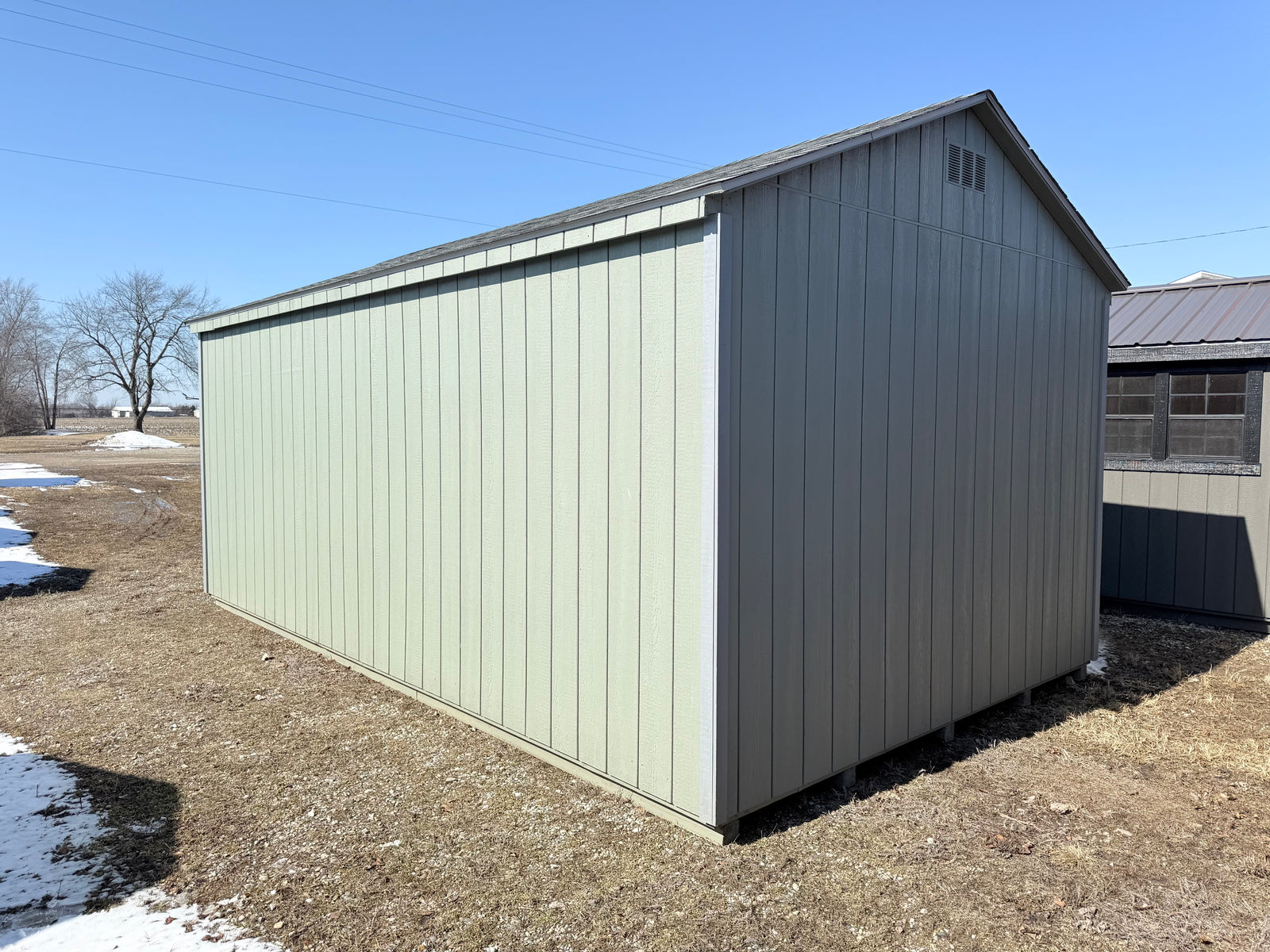 12x20 Painted Garage - Rental Return - Ionia Lot - Cedar Rock Barns