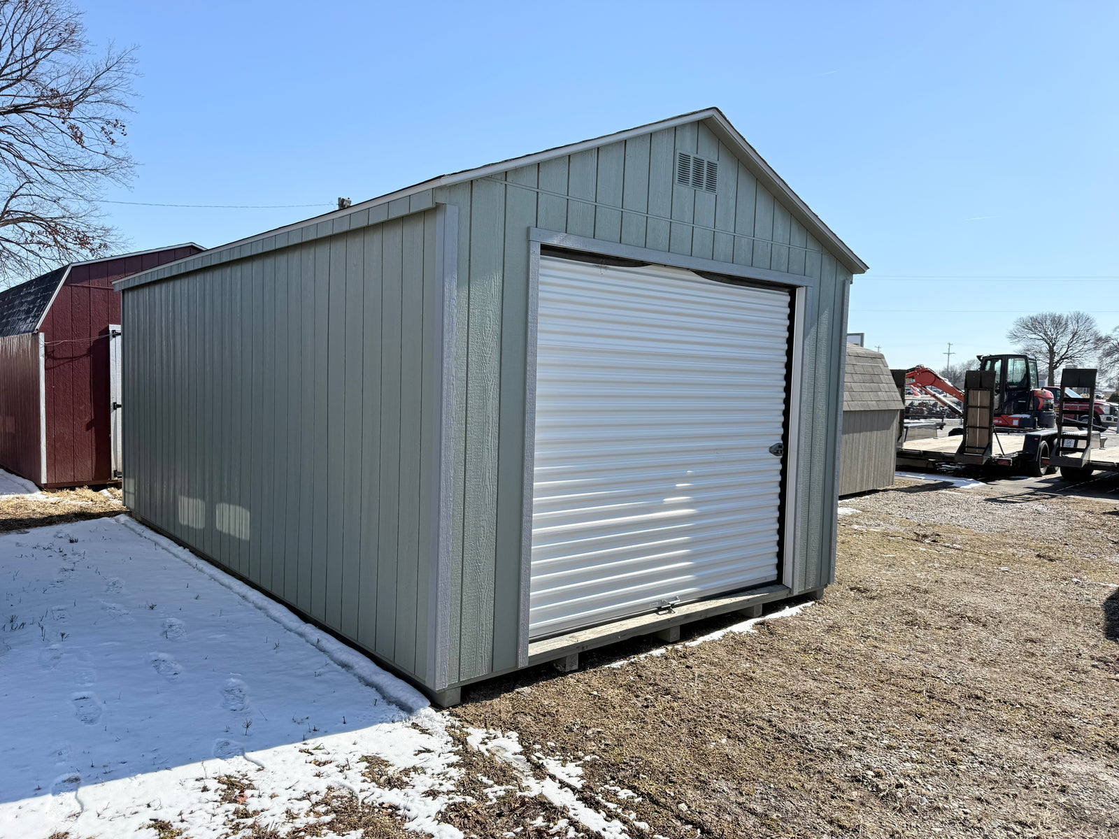 12x20 Painted Garage - Rental Return - Ionia Lot - Cedar Rock Barns