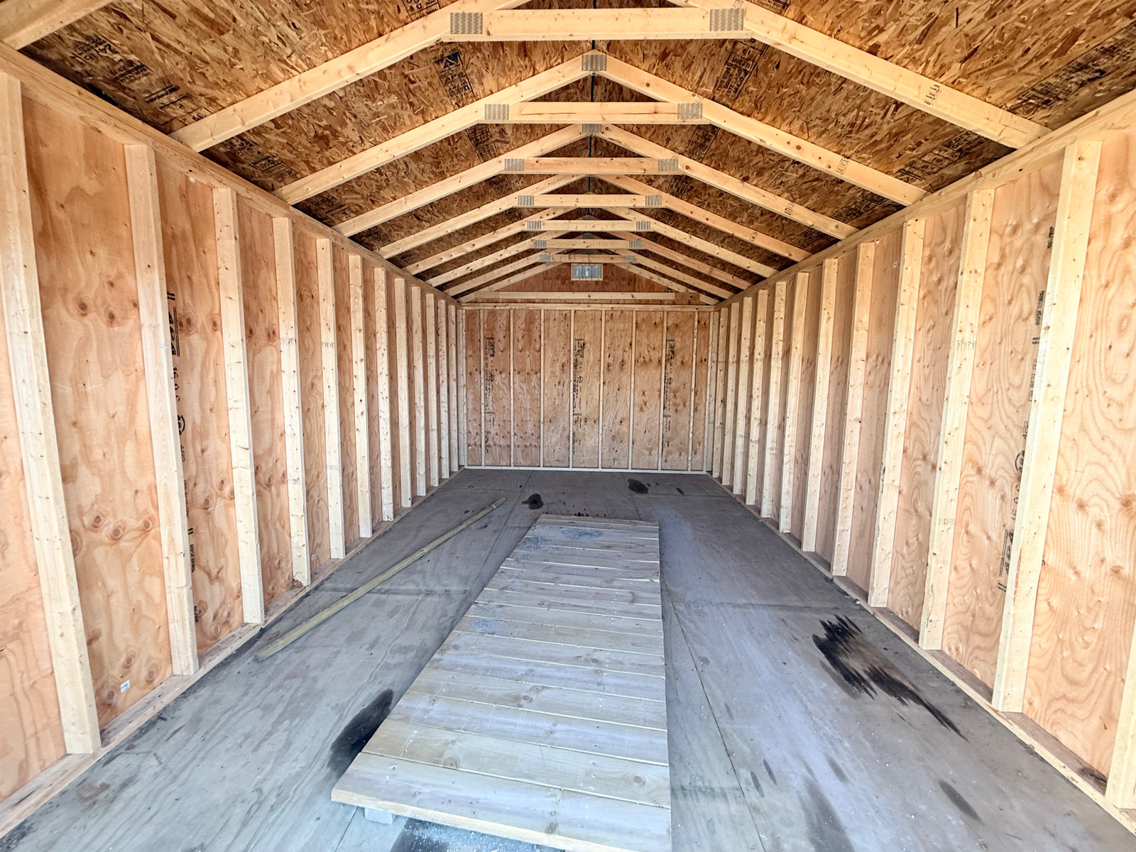 12x20 Painted Garage - Rental Return - Ionia Lot - Cedar Rock Barns