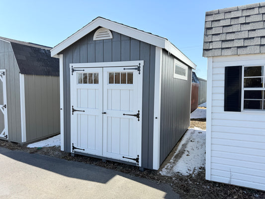 8x14 Deluxe Cottage - Ionia Lot - Cedar Rock Barns