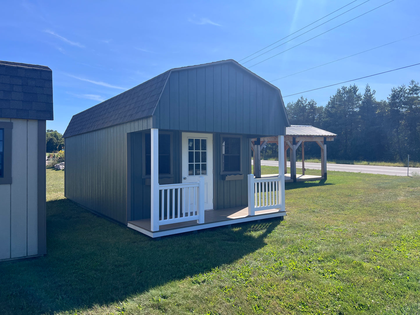 12x24 Painted Dutch Barn w/ Porch