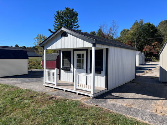 12x20 Painted Deluxe Cottage w/ Porch