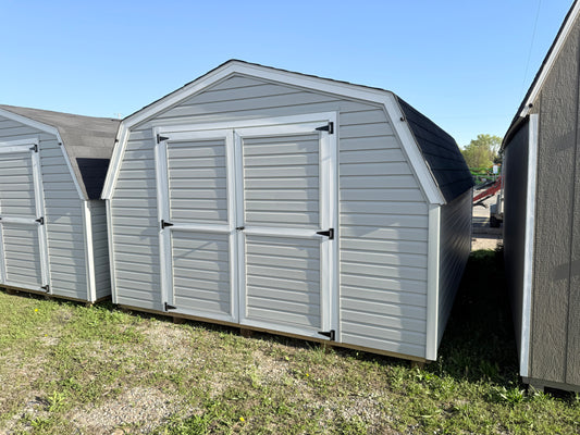 12x16 8' Vinyl Pro Series Shed - Ionia Lot - Cedar Rock Barns