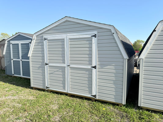 12x16 8' Vinyl Pro Series Shed - Ionia Lot - Cedar Rock Barns