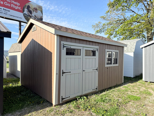 12x16 Deluxe Cottage - Ionia Lot - Cedar Rock Barns