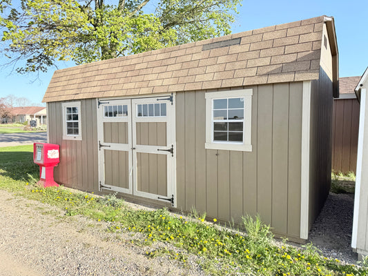 10x20 Painted Dutch Barn - QP153 - Ionia Lot - Cedar Rock Barns