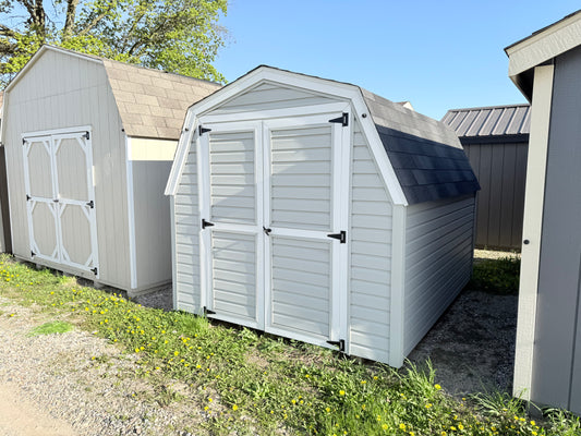 8x10 8' Vinyl Pro Series - Ionia Lot - Cedar Rock Barns
