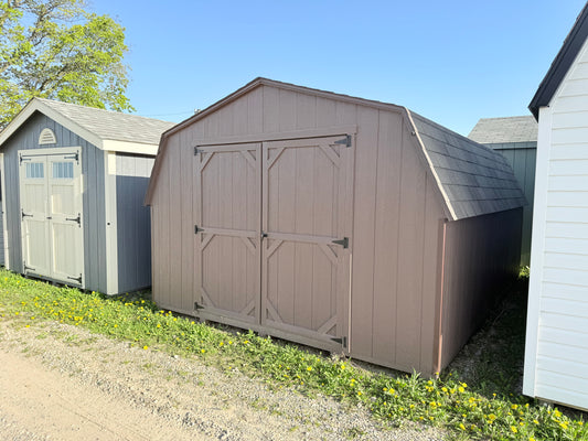 12x16 Painted 8' Pro Series - QP233 - Ionia Lot - Cedar Rock Barns