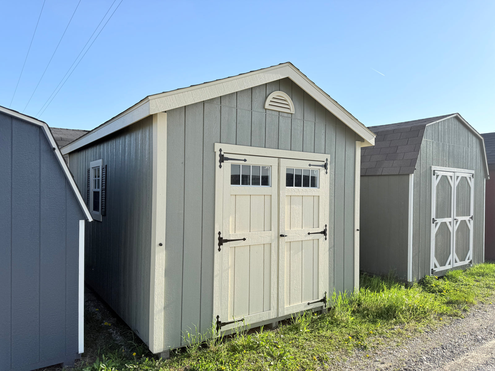 10x16 Painted Cottage w/ Deluxe - QP98 - Ionia Lot - Cedar Rock Barns