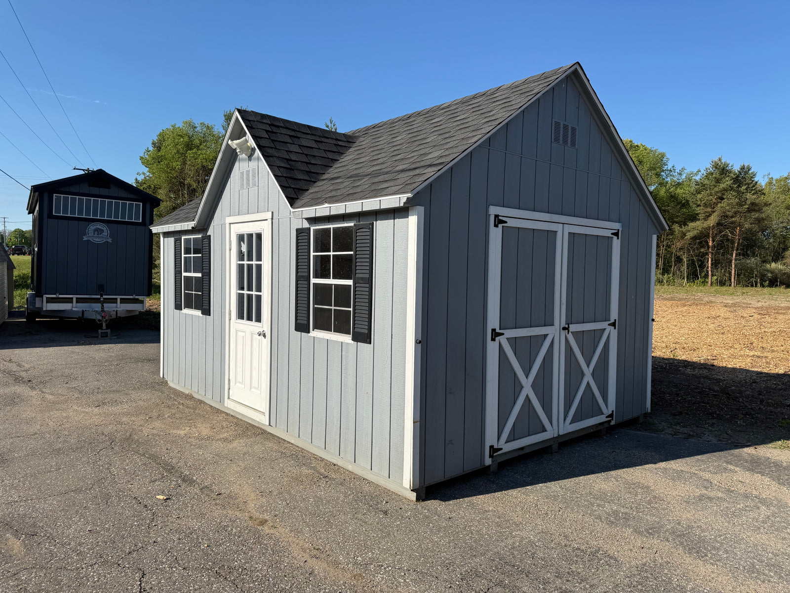 12x16 Painted Chalet - Rental Return - Cedar Springs Lot