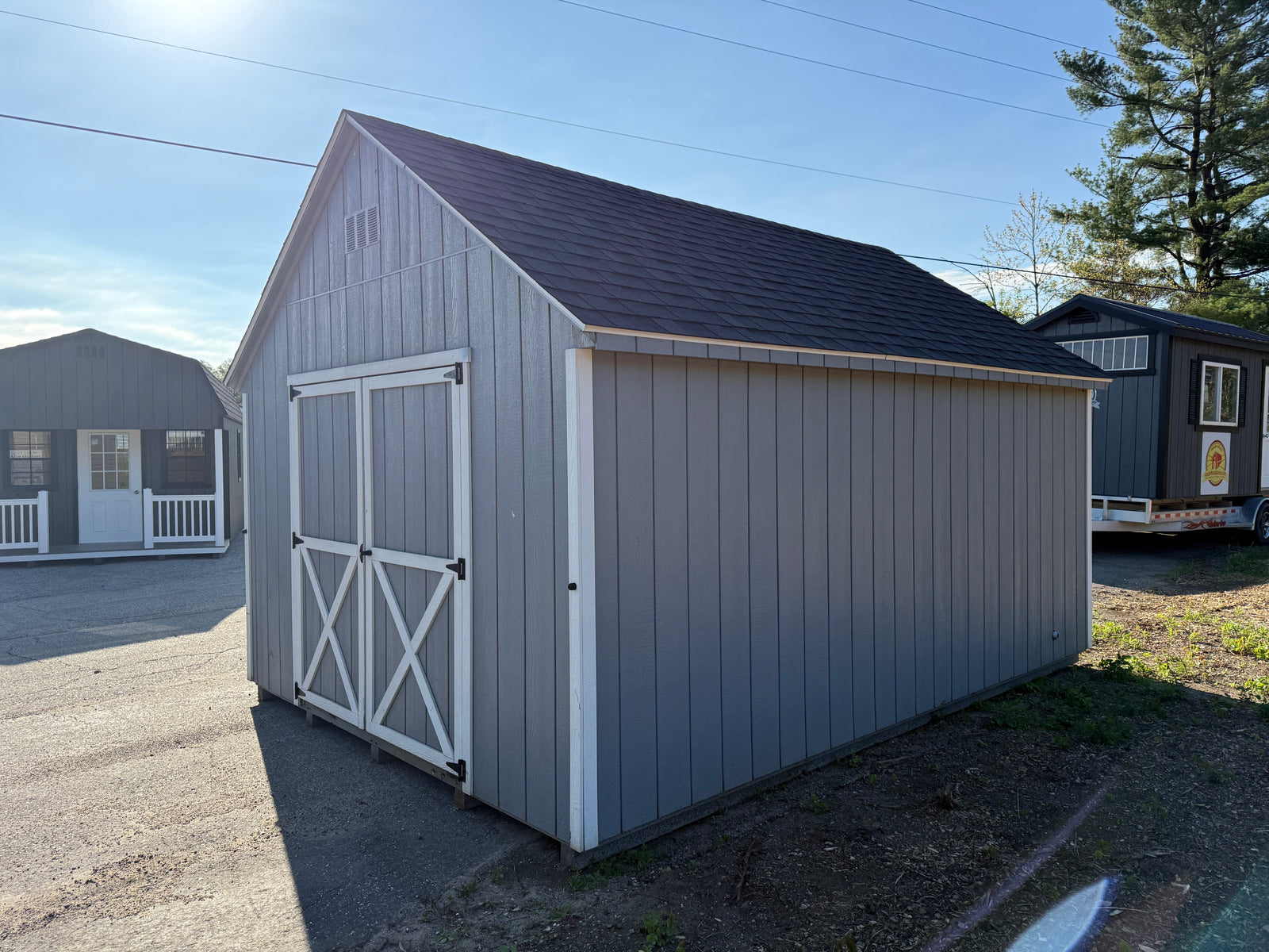 12x16 Painted Chalet - Rental Return - Cedar Springs Lot