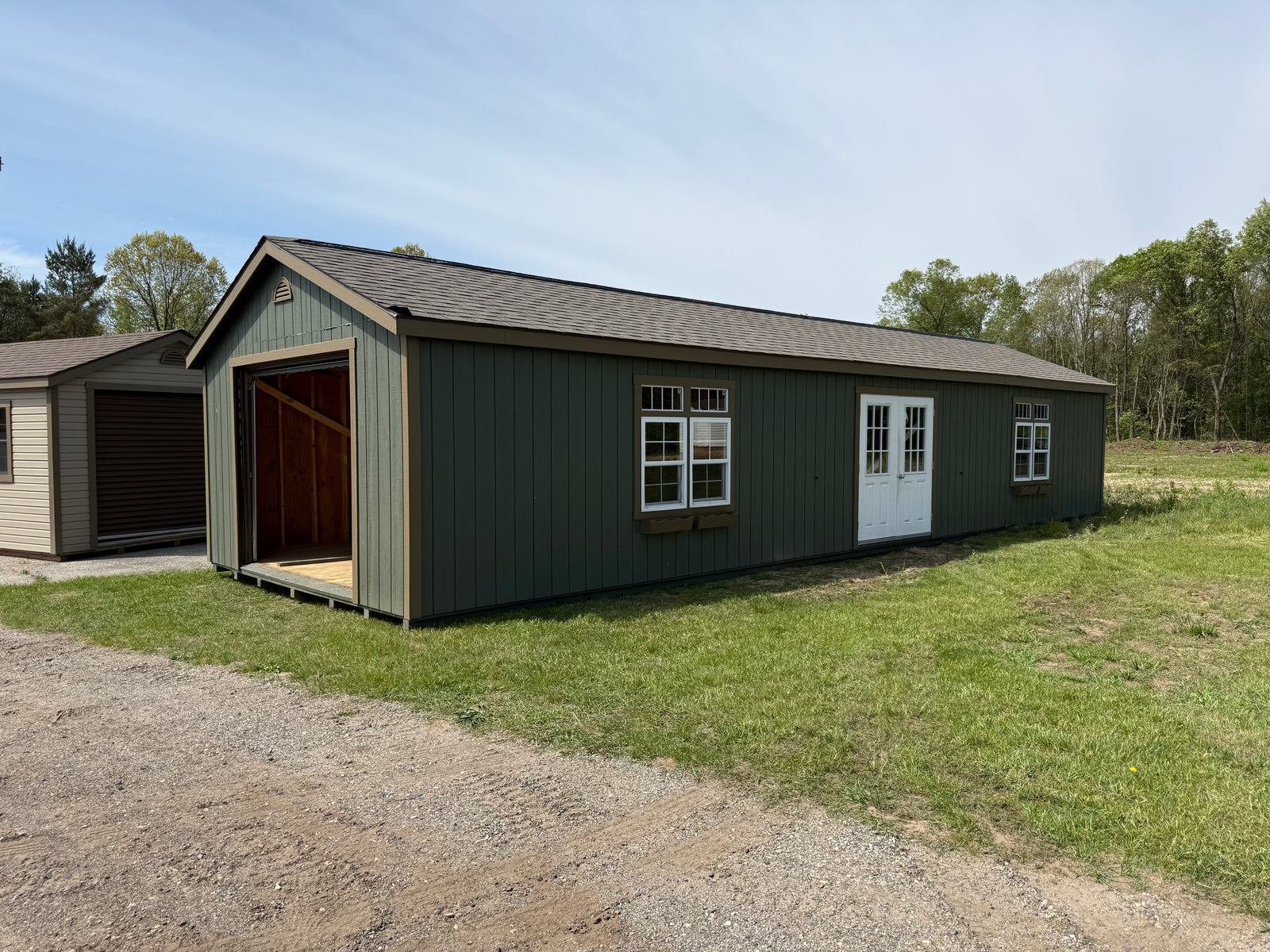 16x48 Painted Deluxe Garage - QP915 - Rental Return - Cedar Springs Lot