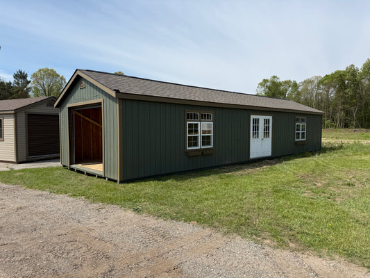 16x48 Painted Deluxe Garage - QP915 - Rental Return - Cedar Springs Lot