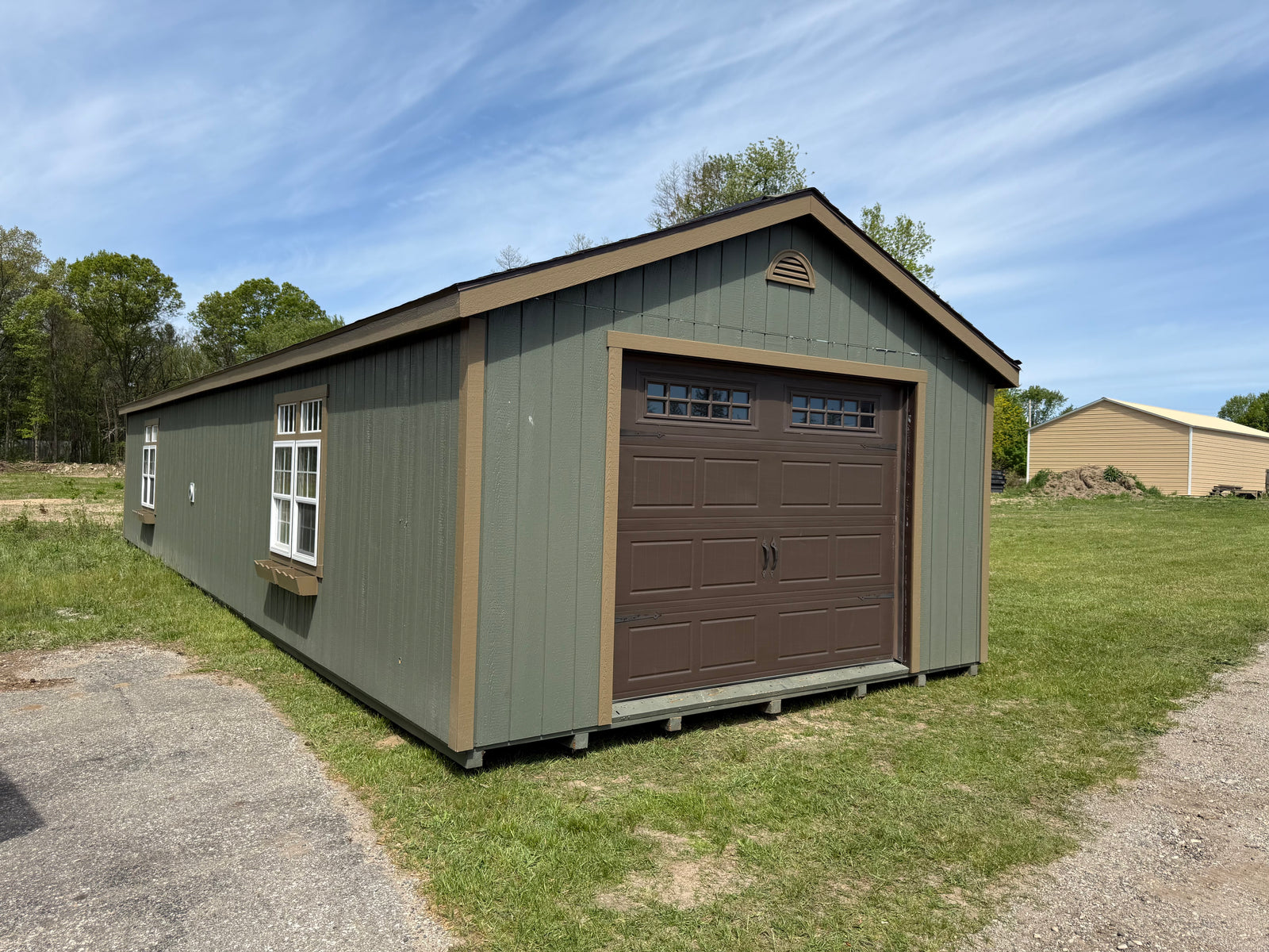 16x48 Painted Deluxe Garage - QP915 - Rental Return - Cedar Springs Lot
