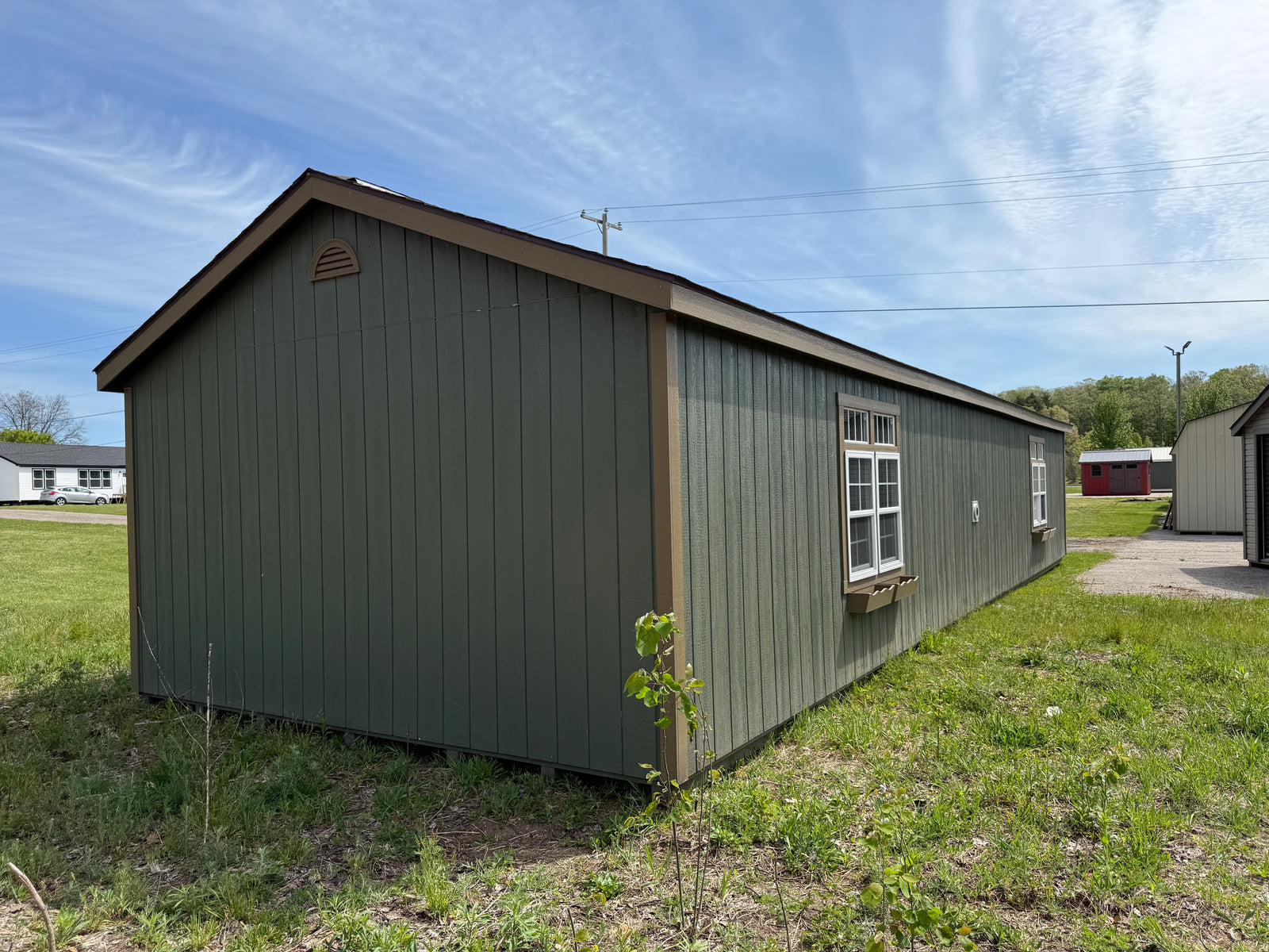 16x48 Painted Deluxe Garage - QP915 - Rental Return - Cedar Springs Lot