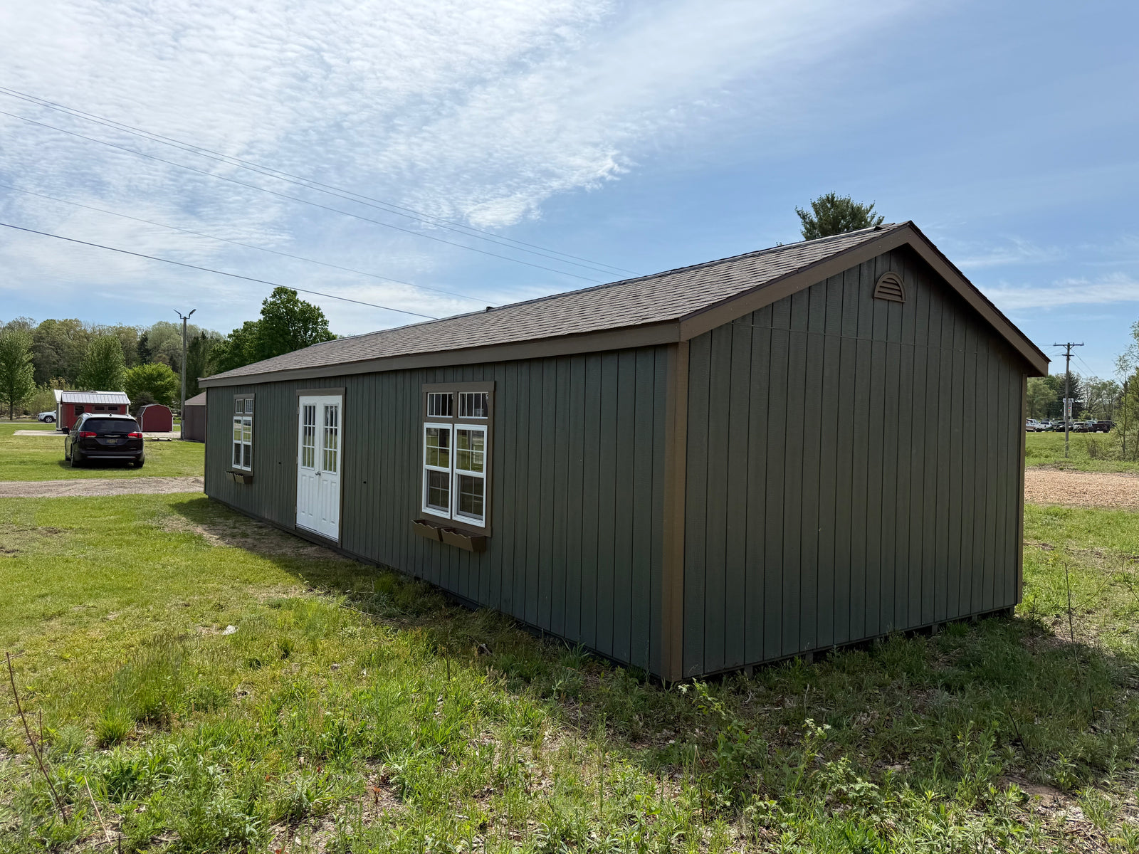 16x48 Painted Deluxe Garage - QP915 - Rental Return - Cedar Springs Lot
