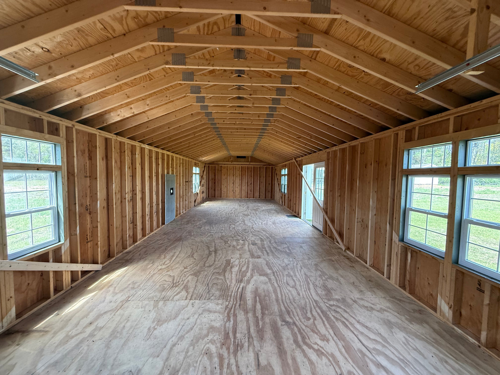 16x48 Painted Deluxe Garage - QP915 - Rental Return - Cedar Springs Lot