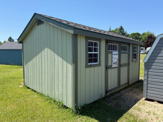 12x16 Painted Deluxe Cottage Workshop - Wayland Lot - Cedar Rock Barns