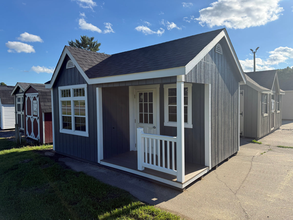12x16 Painted Cape Cod - Fast Track Building