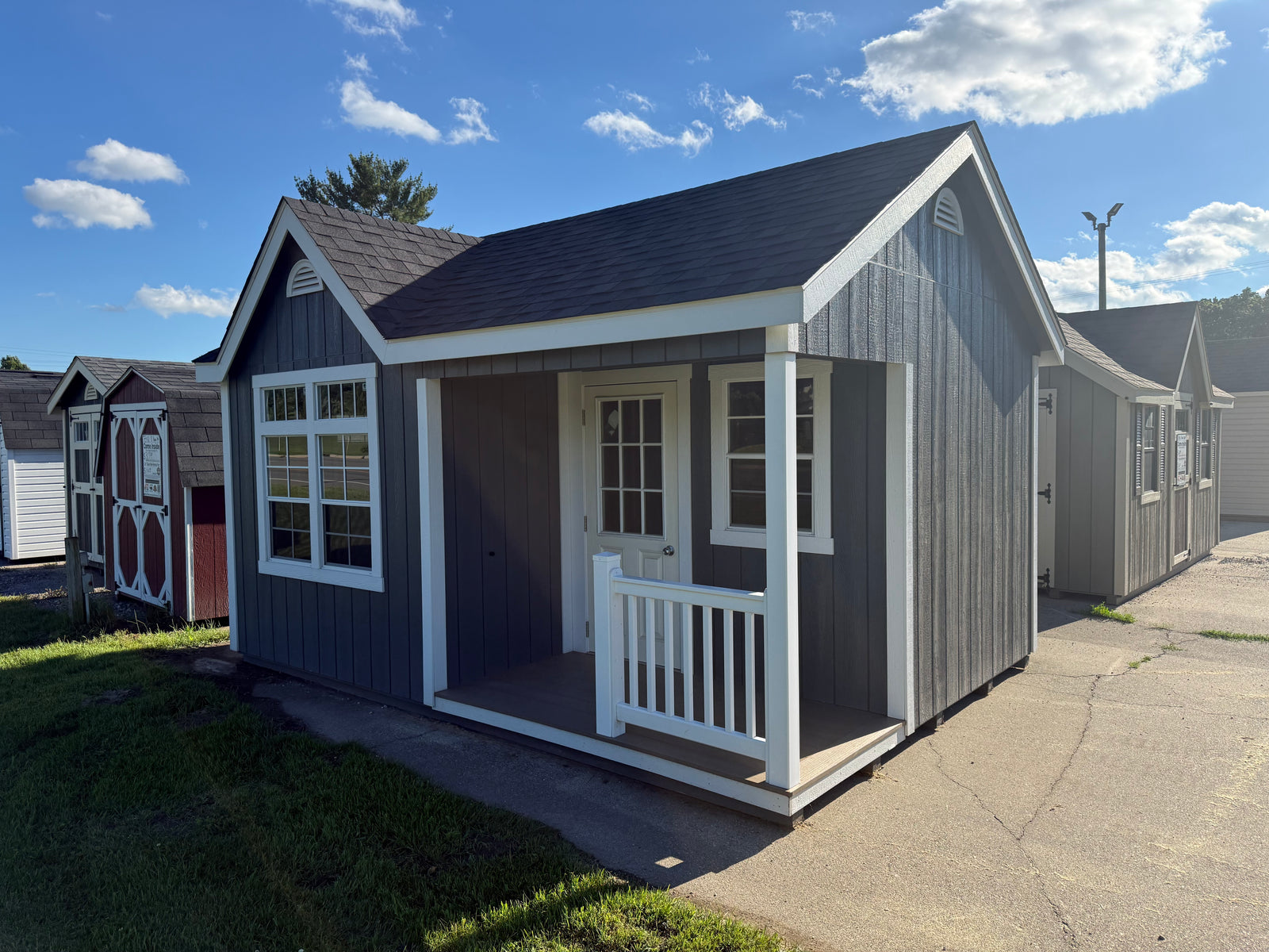 12x16 Painted Cape Cod - Fast Track Building