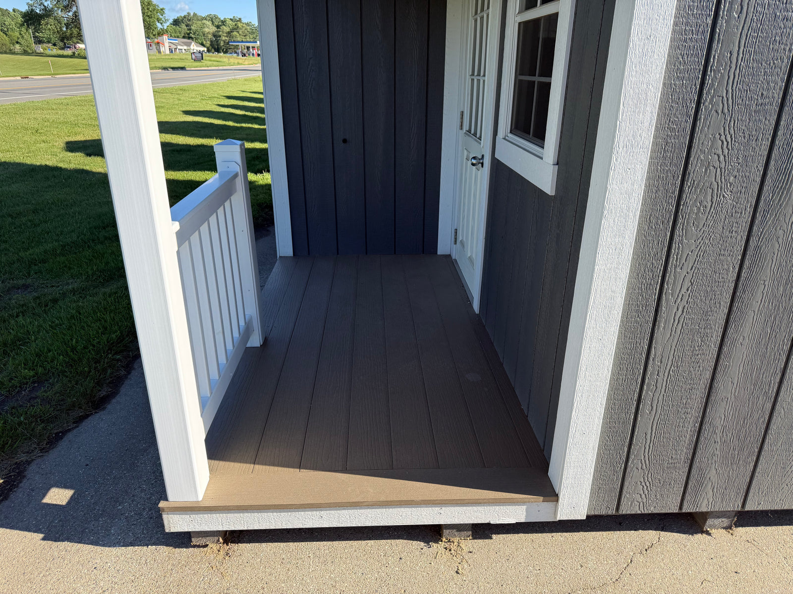12x16 Painted Cape Cod - Fast Track Building