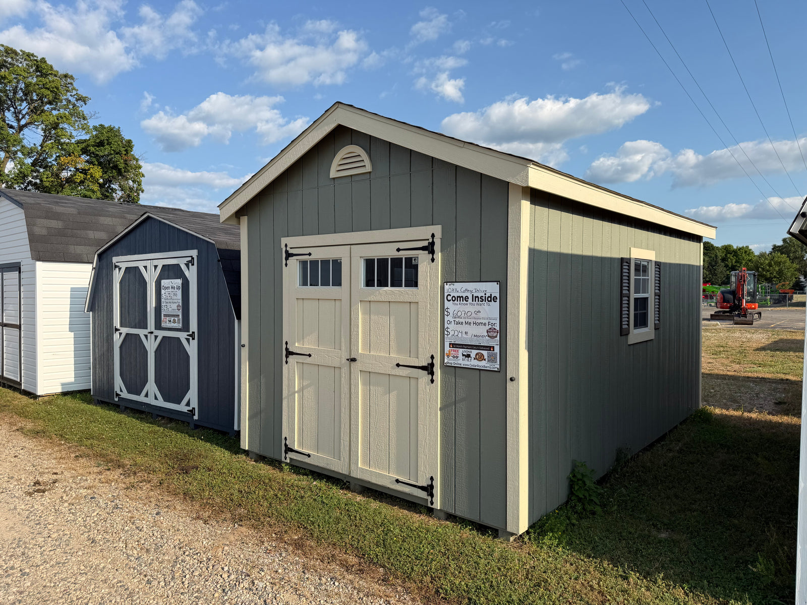 10x16 Painted Cottage w/ Deluxe - Ionia, MI