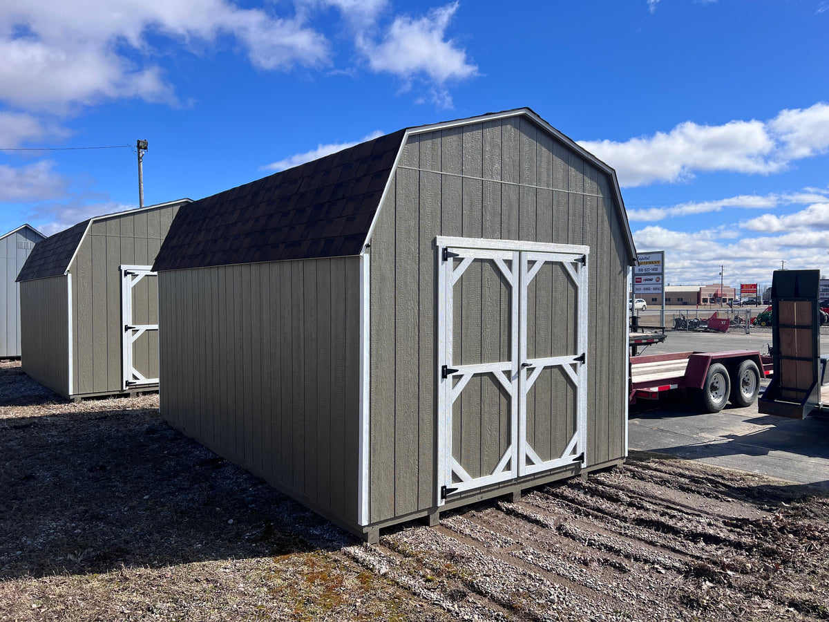 10x16 10' Painted Pro Series - QP75 - Ionia Lot - Cedar Rock Barns