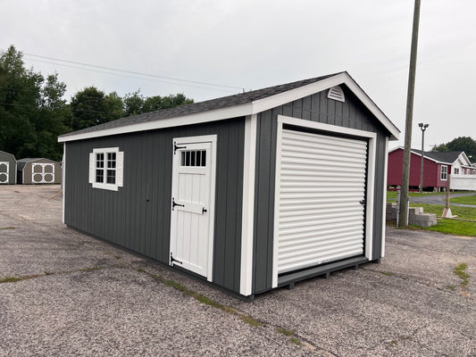 12x24 Painted Garage w/ Deluxe - QP329